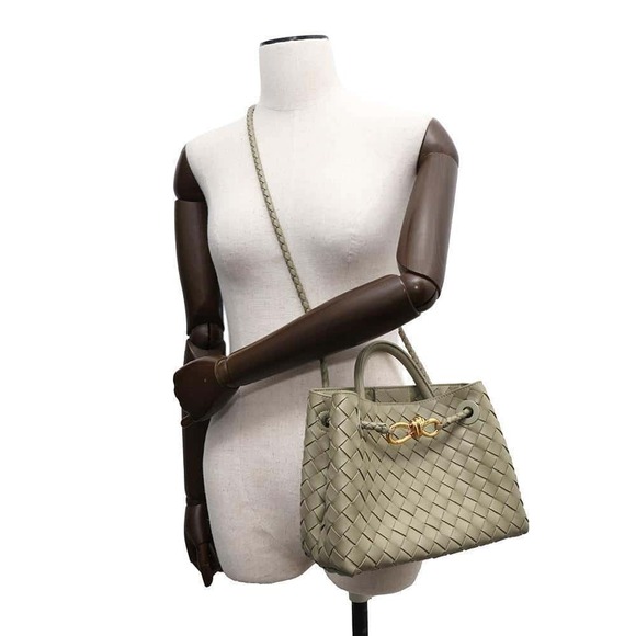 Bottega Veneta Intrecciato Andiamo Lambskin Handbag Bag - Picture 6 of 11